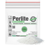 Grow Chem fine grade perlite 2.5 litre bag with white perlite granules, suitable for seed starting, propagation and hydroponic growing. 0.3-2mm